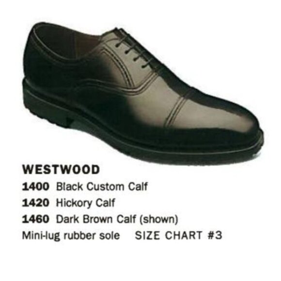 Allen Edmonds Westwood Mens size 10 Black Leather Dress Shoes Captoe Oxfords USA - Picture 4 of 13